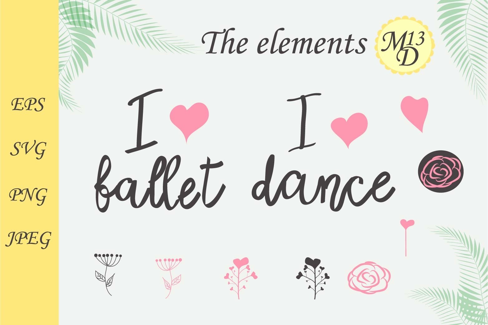 Cat ballerina creator. Composition with ballet shoes view 2