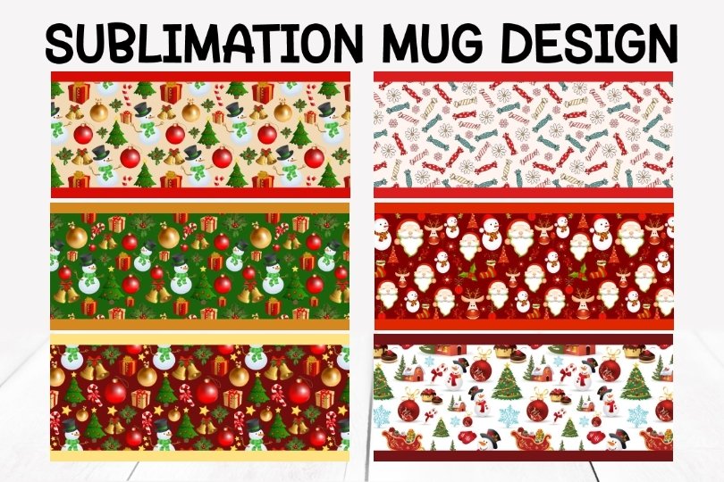 Bundle 36 Christmas Mug Sublimation Designs view 2