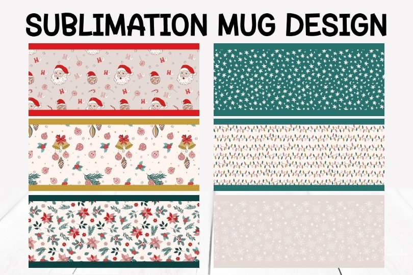 Bundle 36 Christmas Mug Sublimation Designs view 3