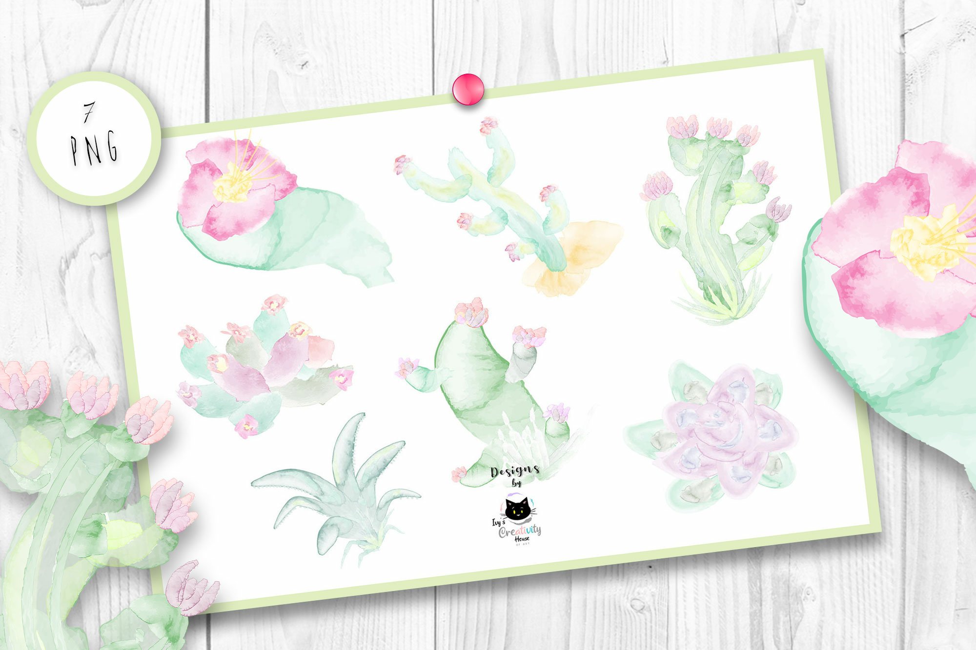 Watercolor Flower MEGA Bundle | Floral Sublimation Designs view 2