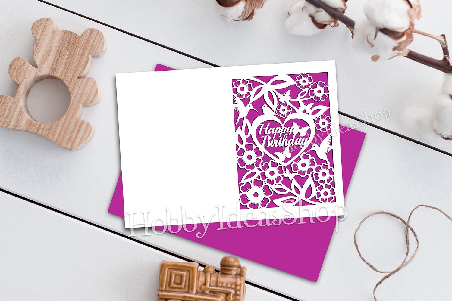 Happy Birthday Cards SVG, 3 Birthday Cards Templates SVG view 3