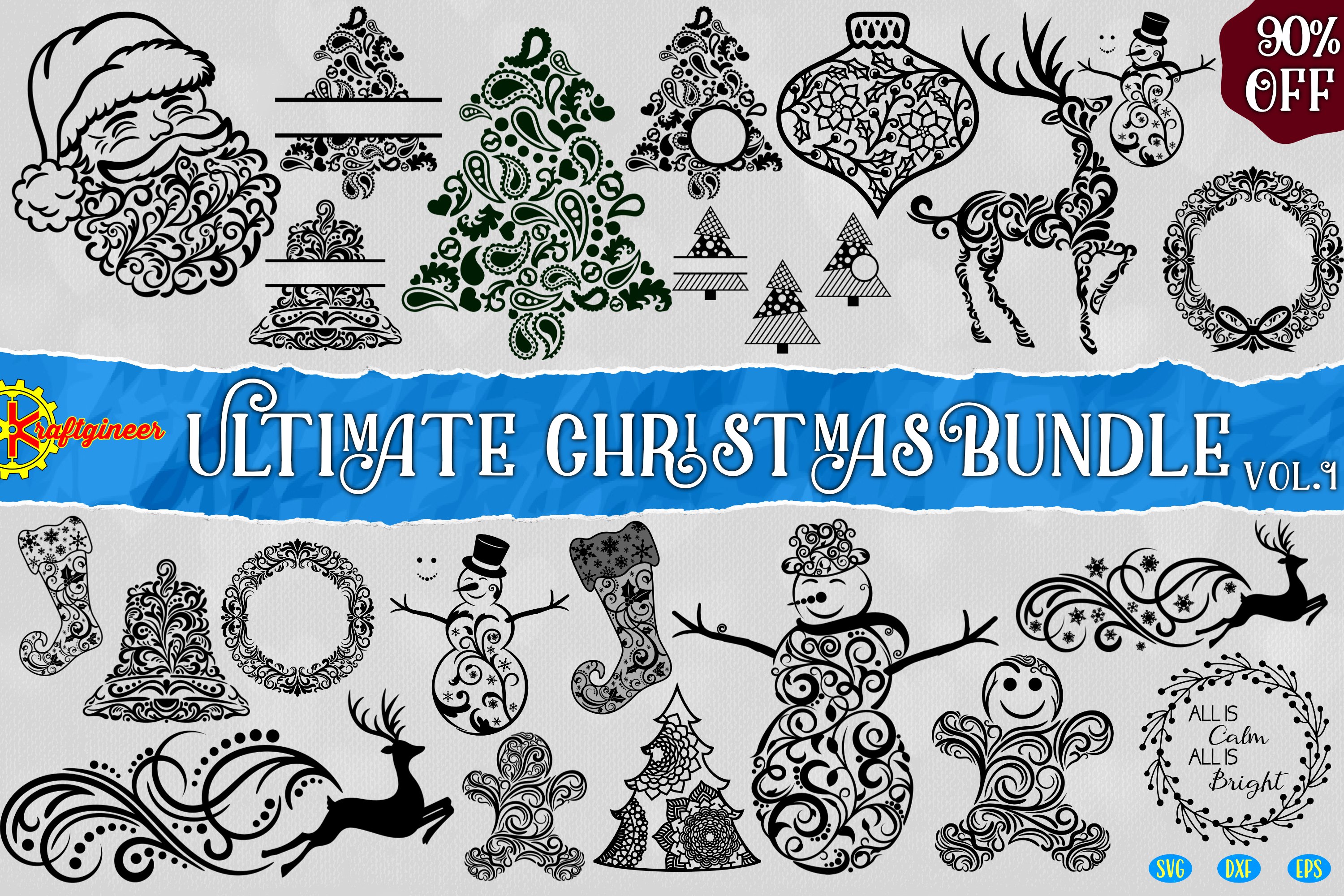 Swirly Christmas Bundle Vol1