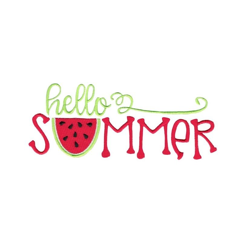Summer Sayings - 14 Machine Embroidery Designs view 3