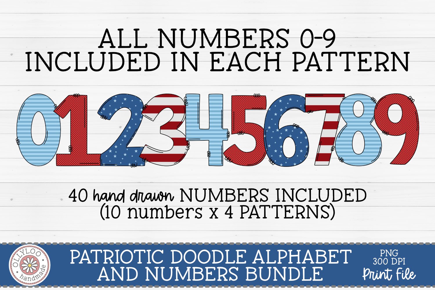 Mega Doodle Alphabet Bundle with Hand Drawn Clipart #4 view 3