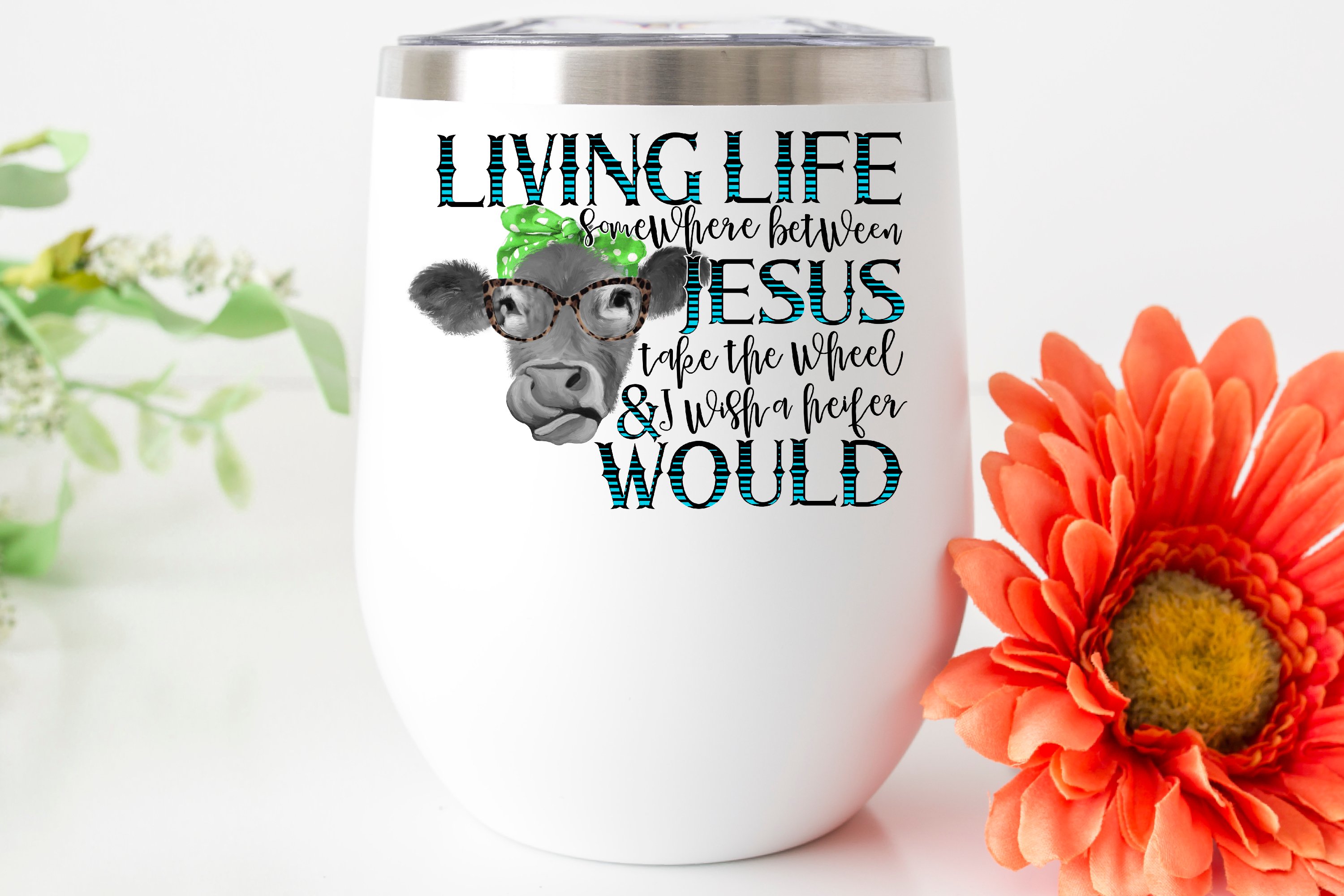 Mega Funny Cow/Heifer Sublimation Bundle|60 PNG File Designs view 3