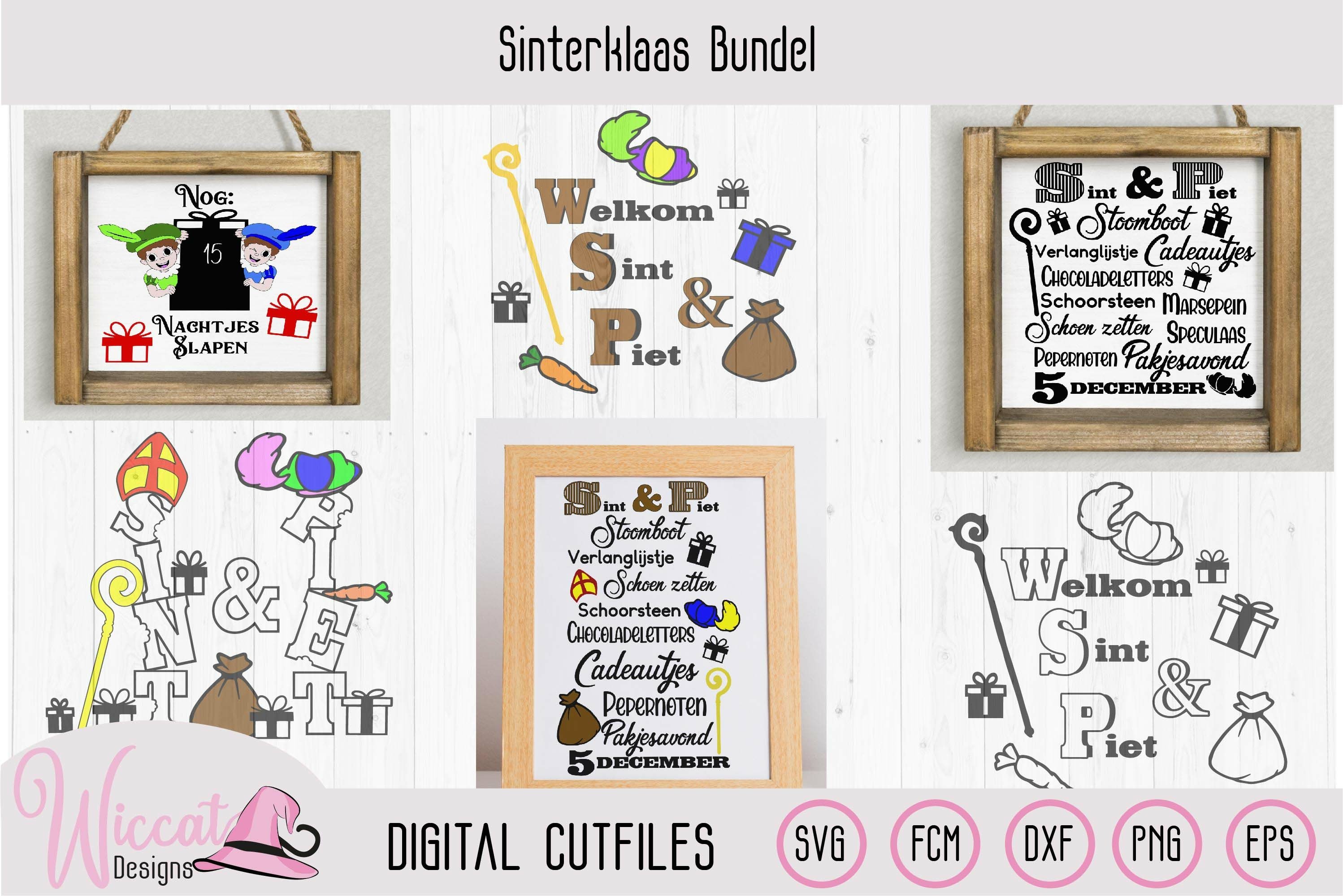 Sinterklaas bundle svg, Sint en piet svg, 5 december, sinter