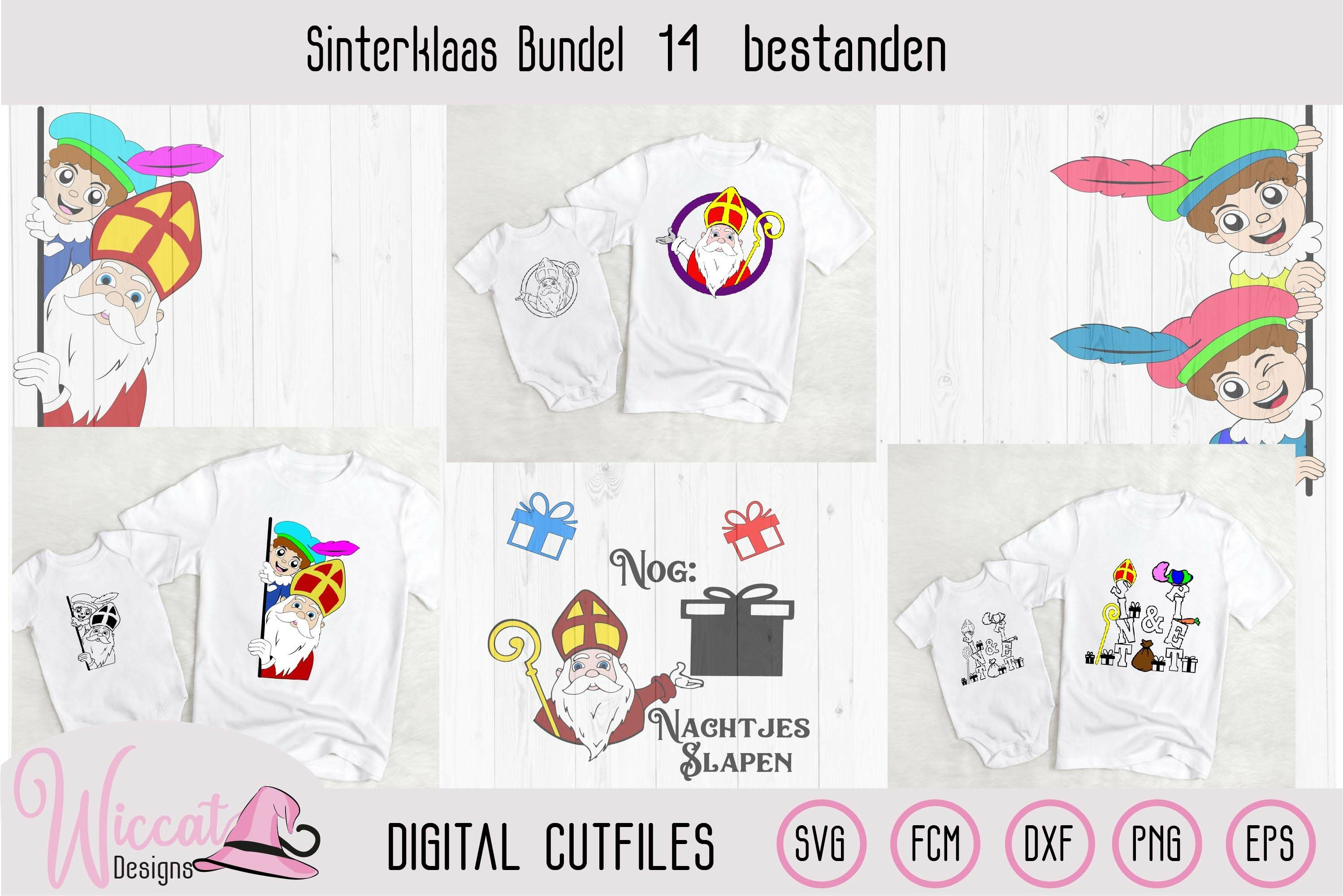 Sinterklaas bundle svg, Sint en piet svg, 5 december, sinter view 2