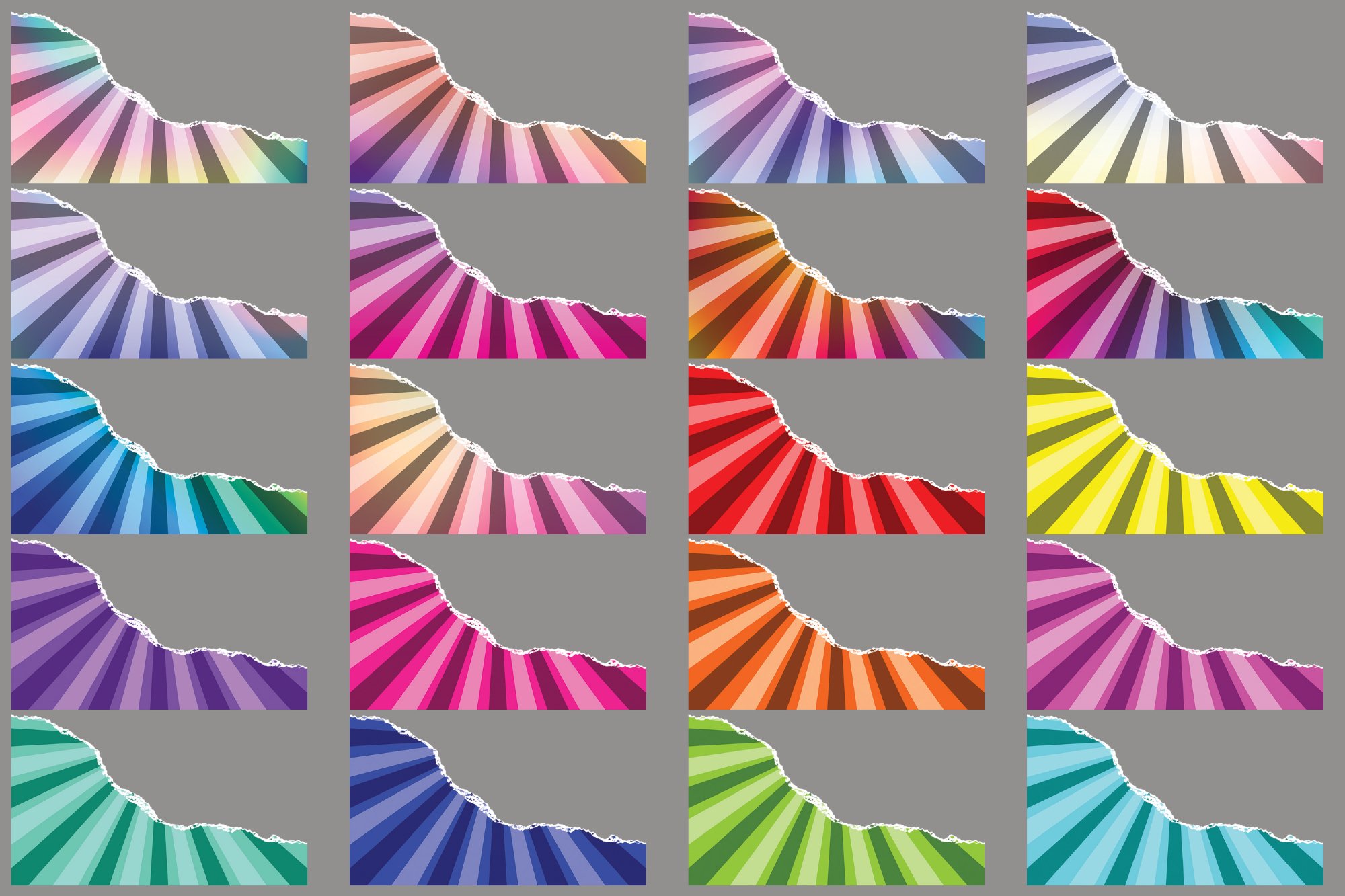 Scrapbook Paper Pack Bundle, Scrapbook Borders, page layouts view 3