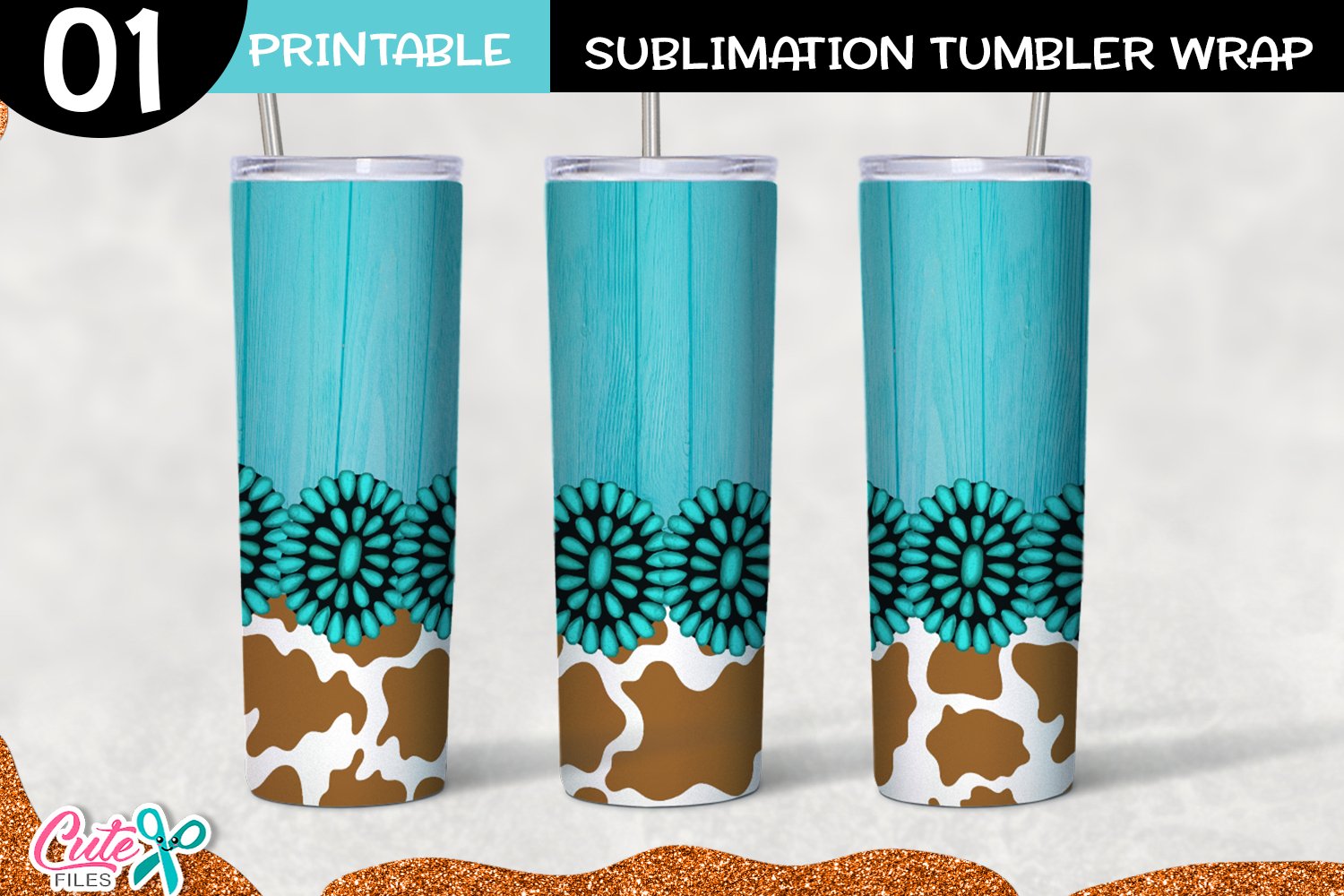 Western 20 Oz. Skinny Tumbler Huge Bundle vol 7 view 3