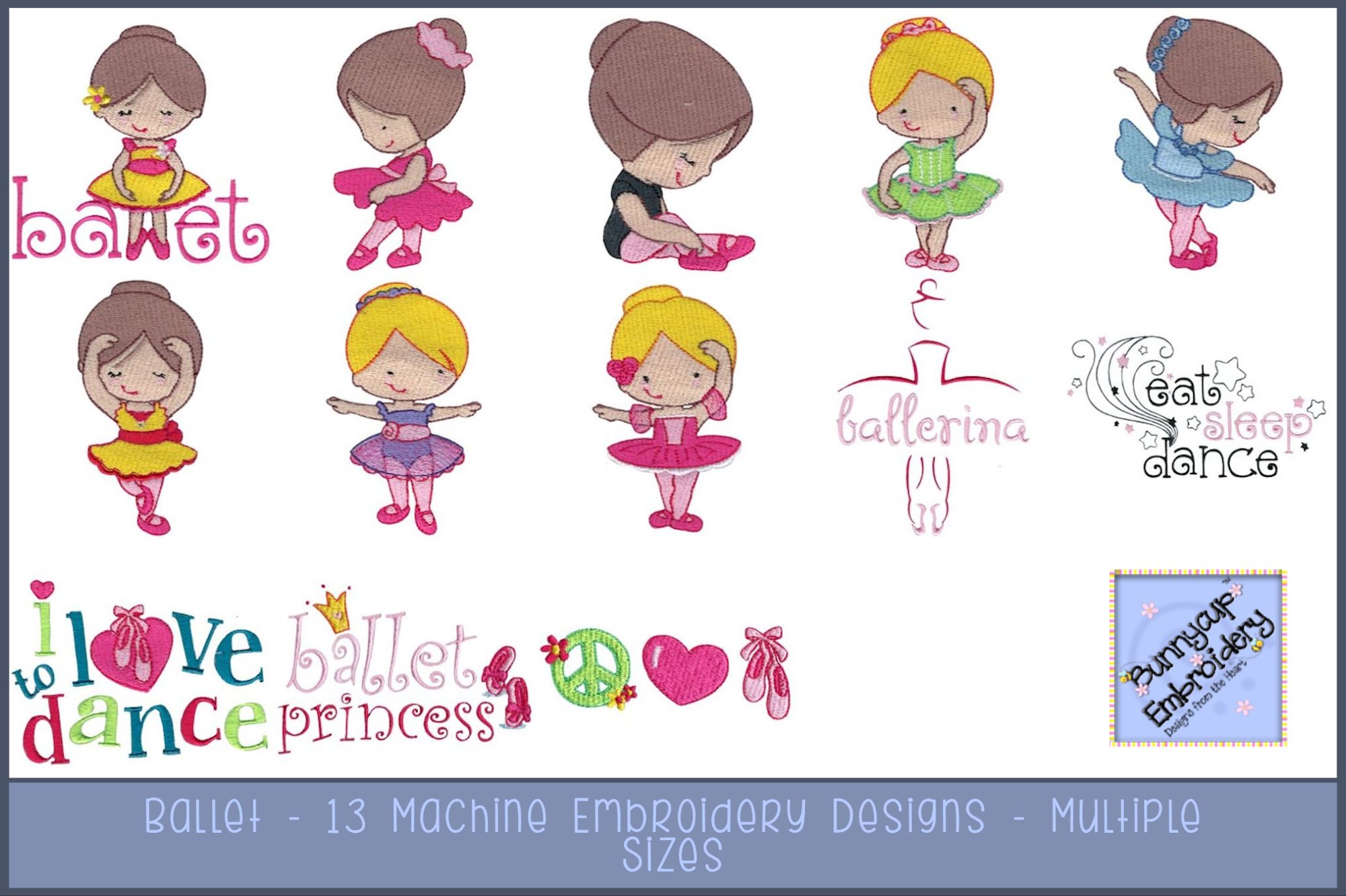 Ballet - 13 Machine Embroidery Designs