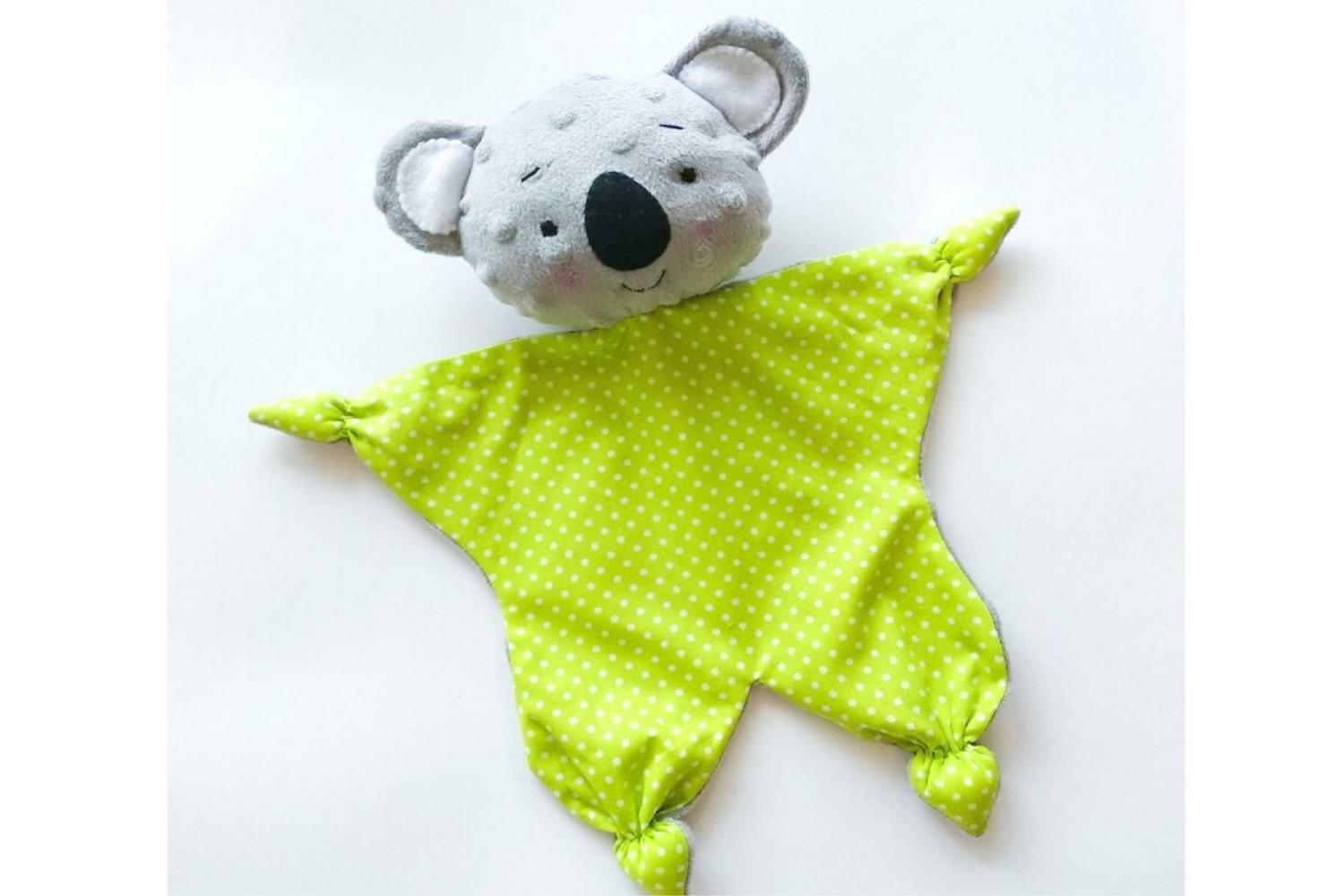Set of 4 sewing patterns: Koala, Bear, Raccoon,Elephant view 3