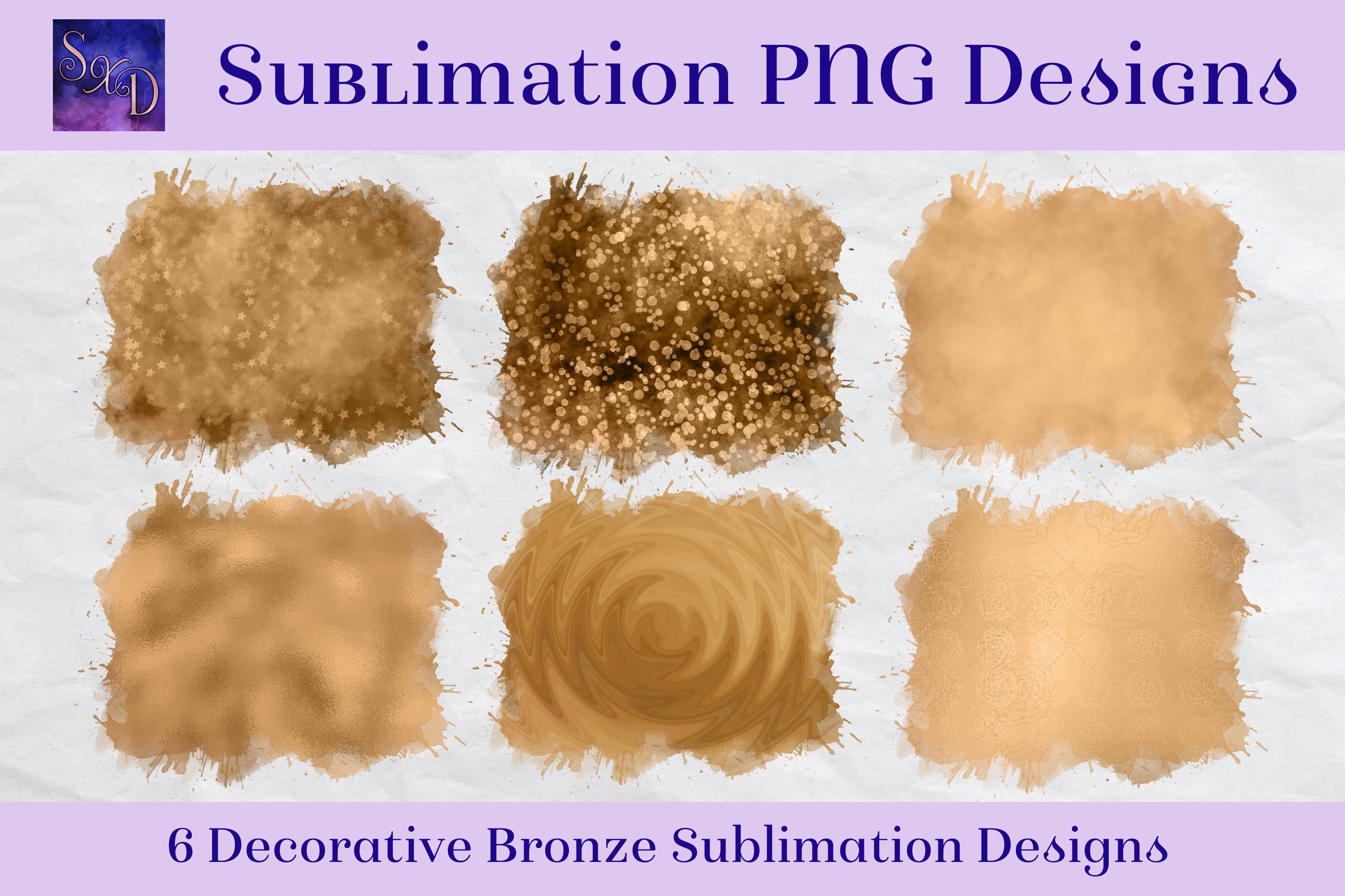 Sublimation Bundle - 60 Background Element Designs view 3