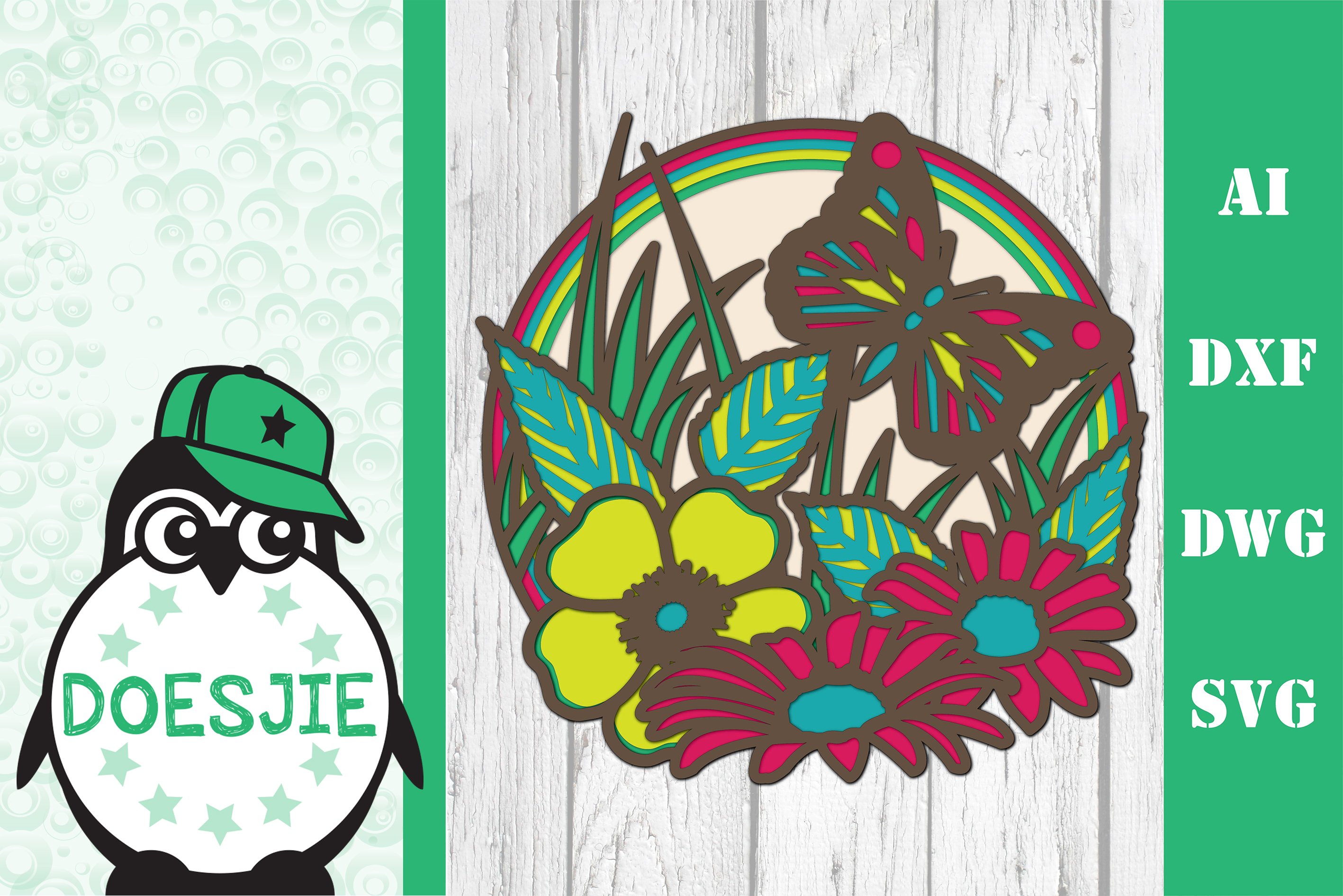 Bundle seasons 3d svg layered Multi layer mandala view 3