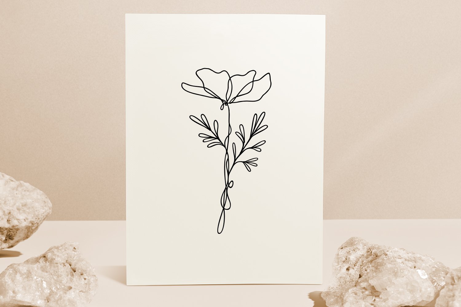 30 Wildflower Line Art SVG Bundle | By RachelFCreative view 3