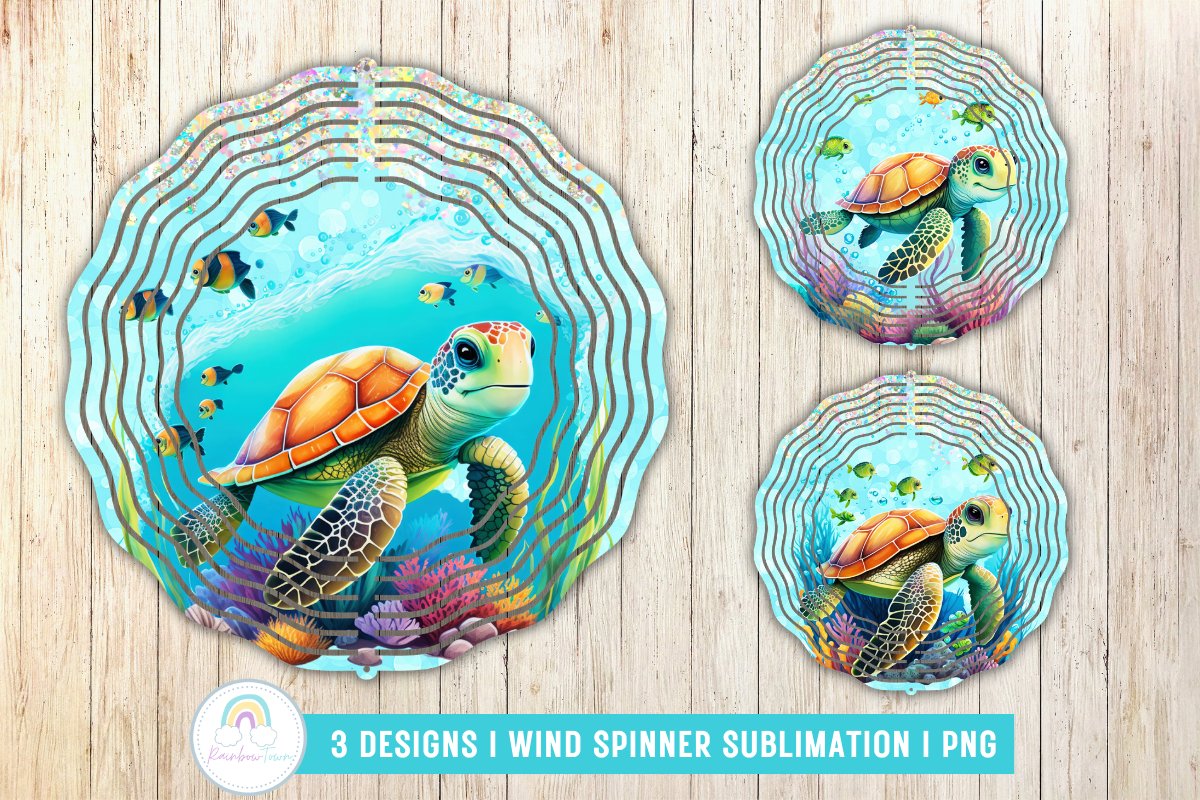 BUNDLE I Summer Wind Spinner Sublimation PNG view 3