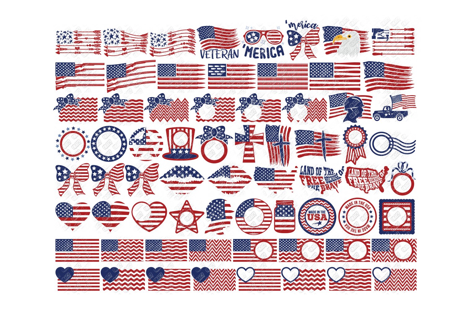 Patriotic SVG Ultimate Bundle in SVG, DXF, PNG, EPS, JPG view 3