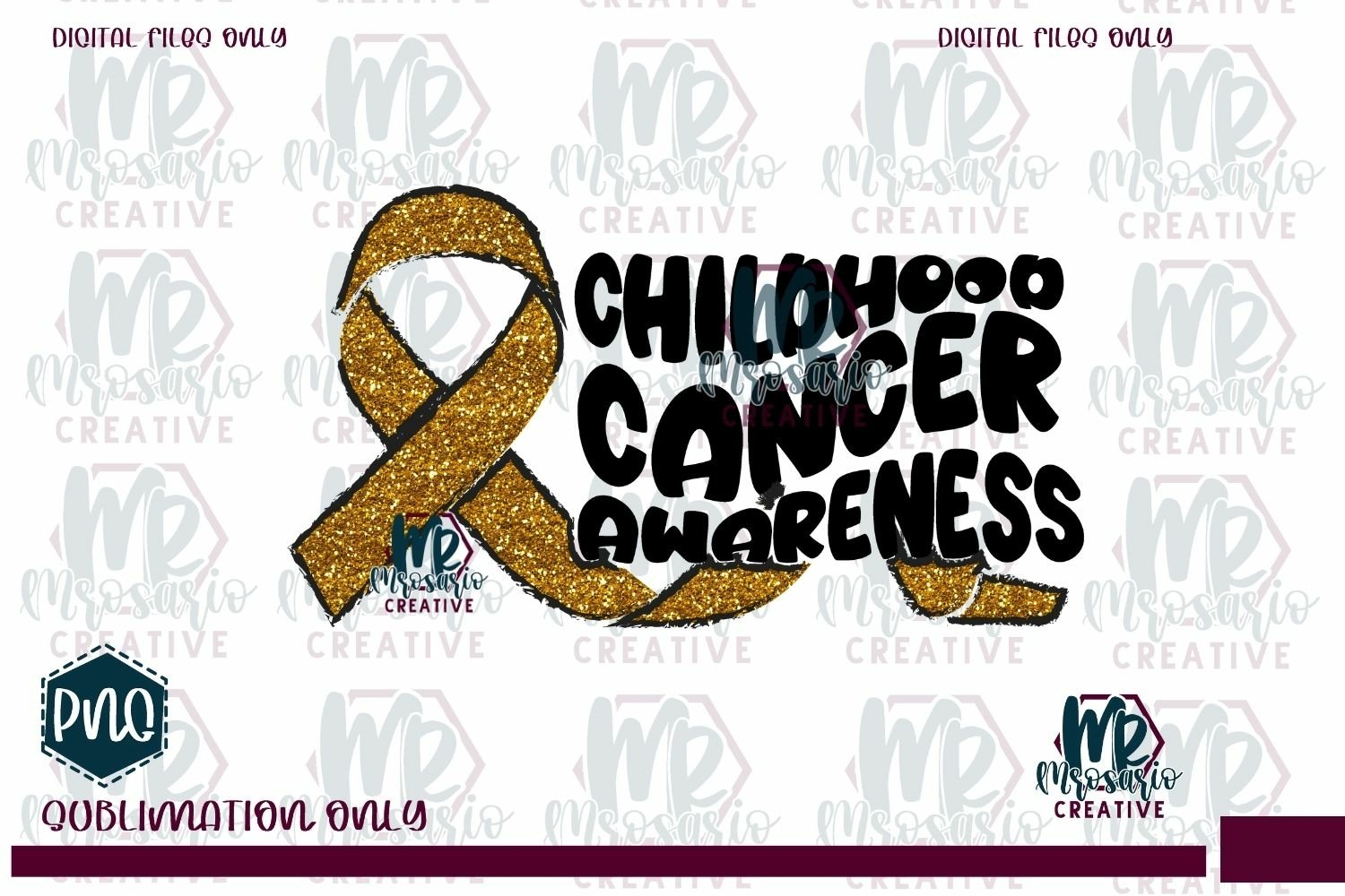 Childhood Cancer Awareness png, In September We Wear Gold view 3