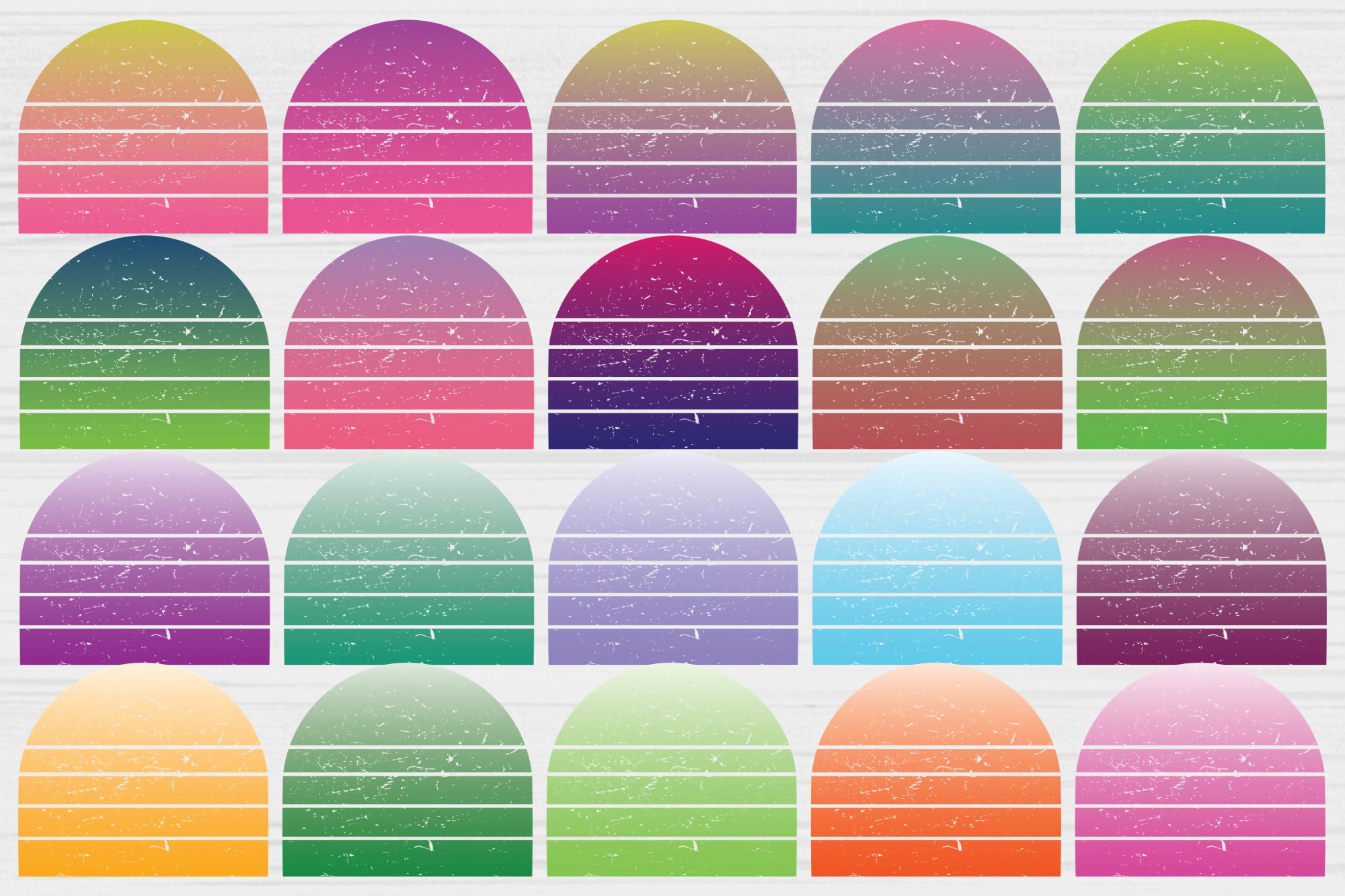 Distressed Background Sublimation Bundle, Retro Sublimation view 3