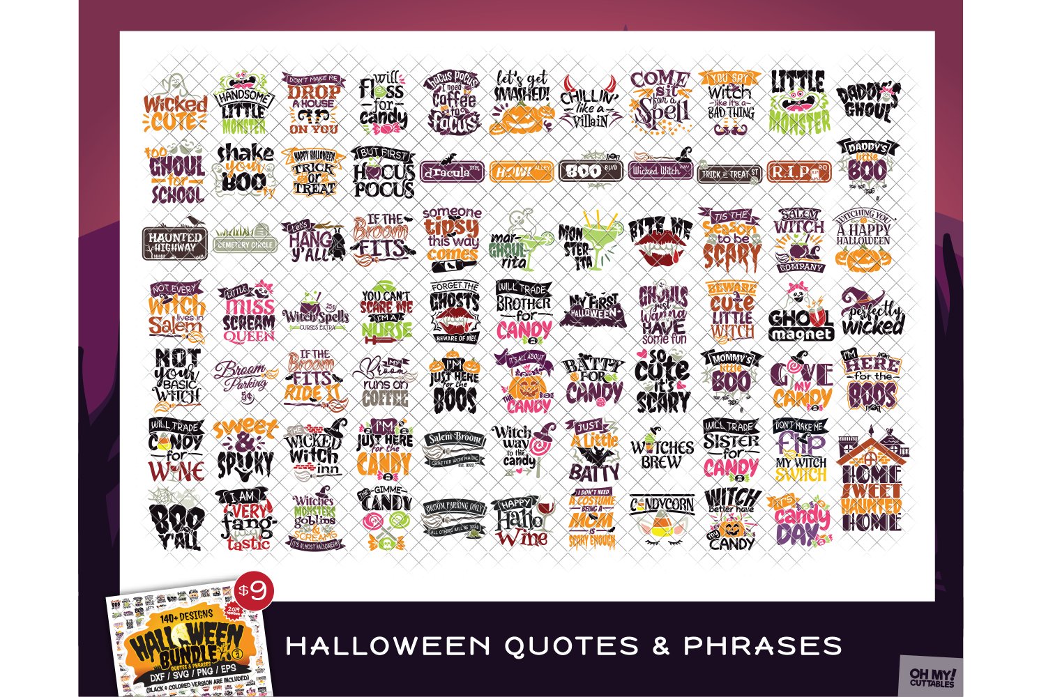 Ultimate Halloween SVG Bundle Vol. 2 in SVG, EPS, PNG, DXF view 3