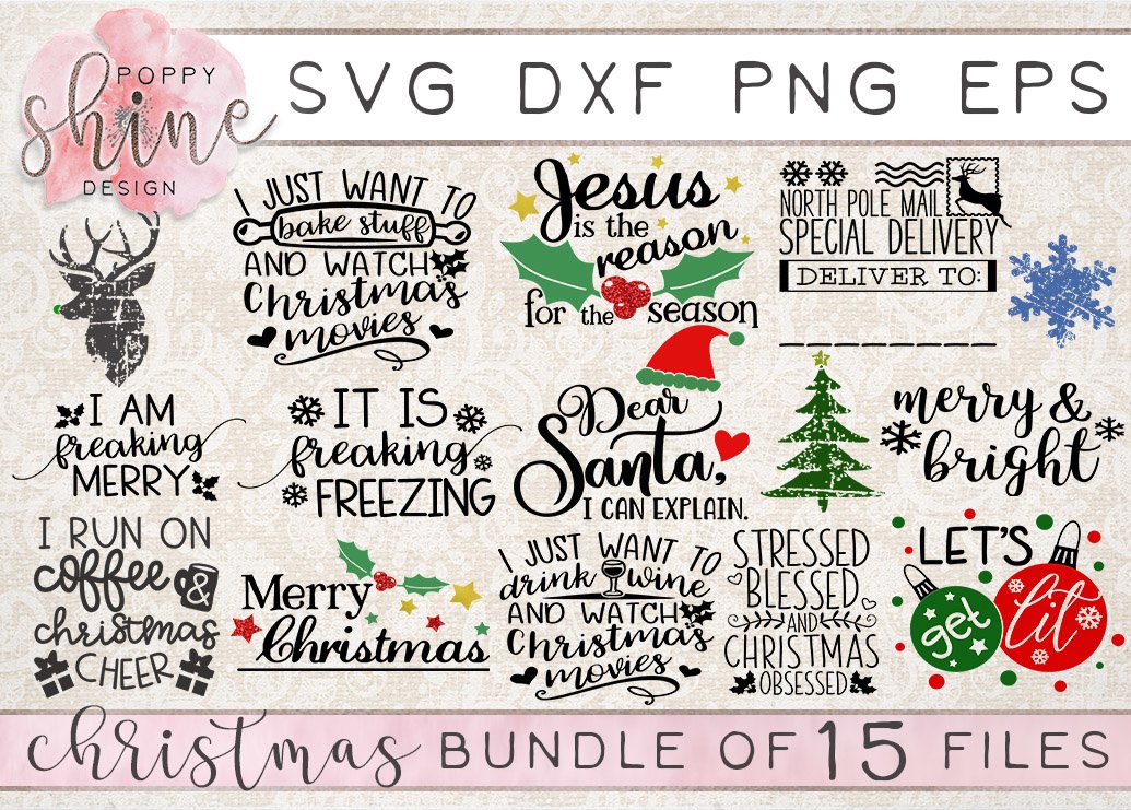 HUGE Holiday Bundle of 78 Design-Best Seller-SVG,PNG,DXF,EPS view 3