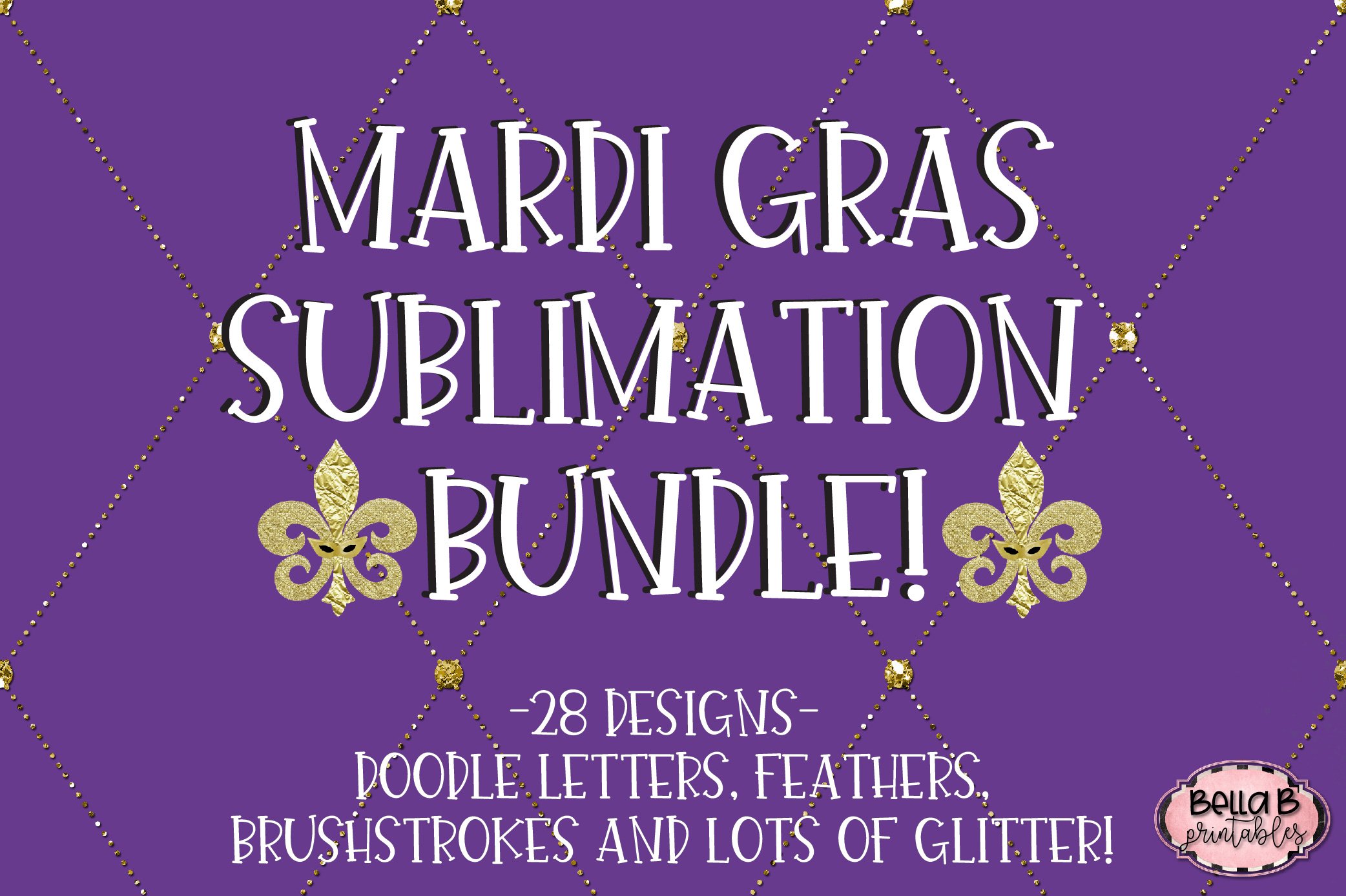 Mardi Gras Sublimation Bundle, Mardi Gras Bundle