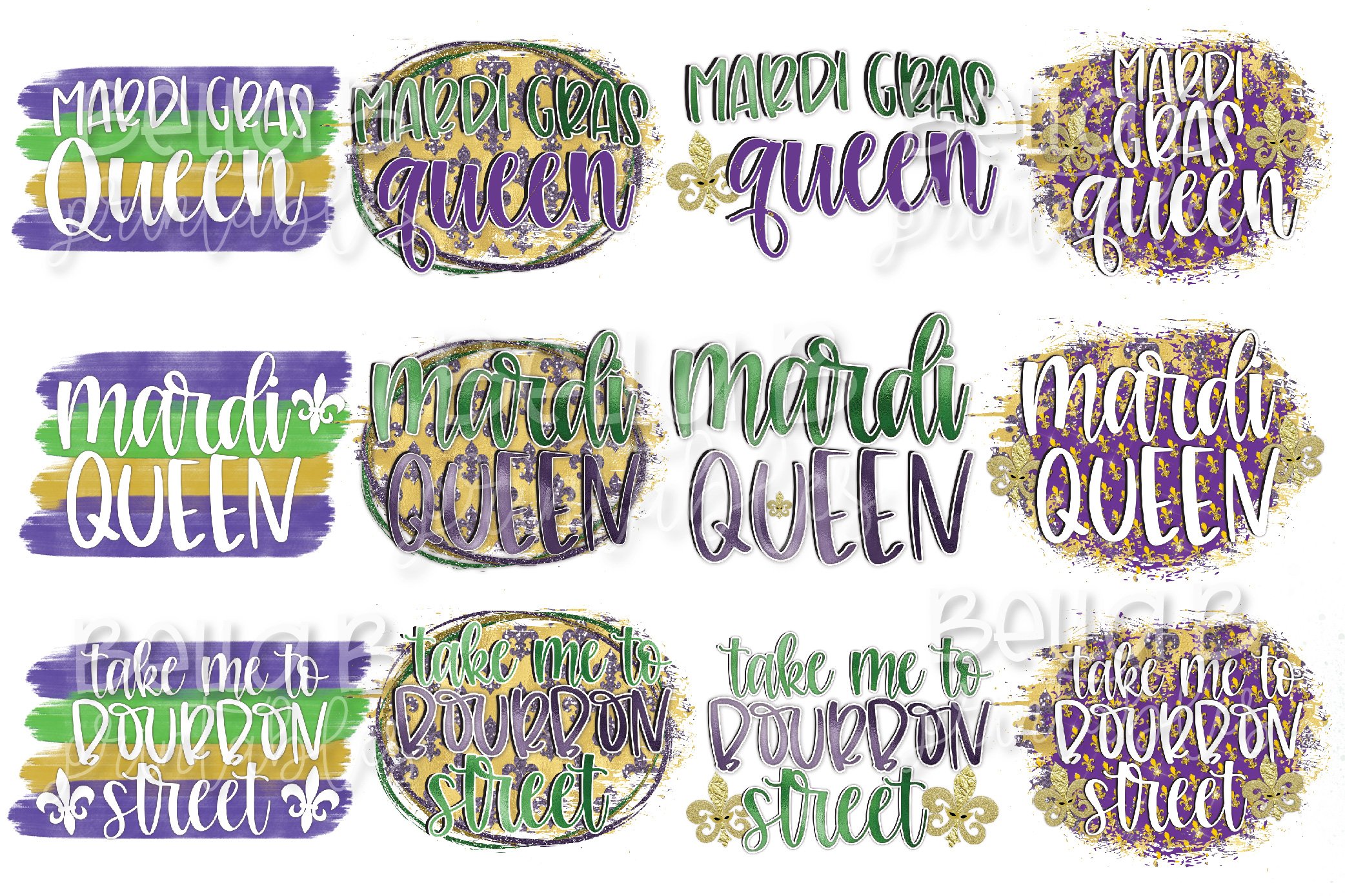 Mardi Gras Sublimation Bundle, Mardi Gras Bundle view 3