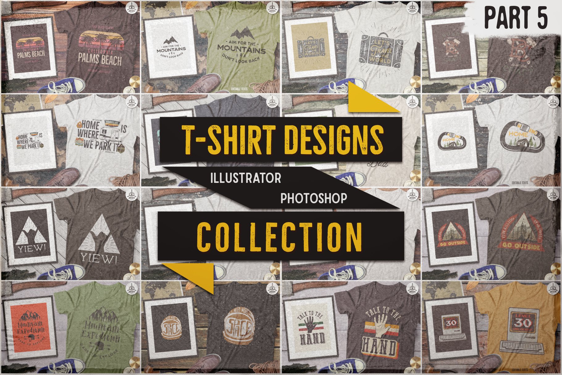 T-Shirt Designs Mega Bundle Retro Sublimation Pack PNG view 3