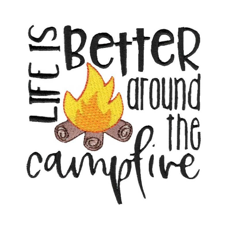Camping Life Embroidery Designs view 3