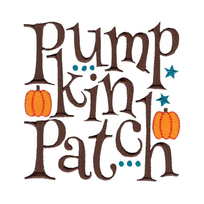 Fall Sayings Too Embroidery Designs view 3