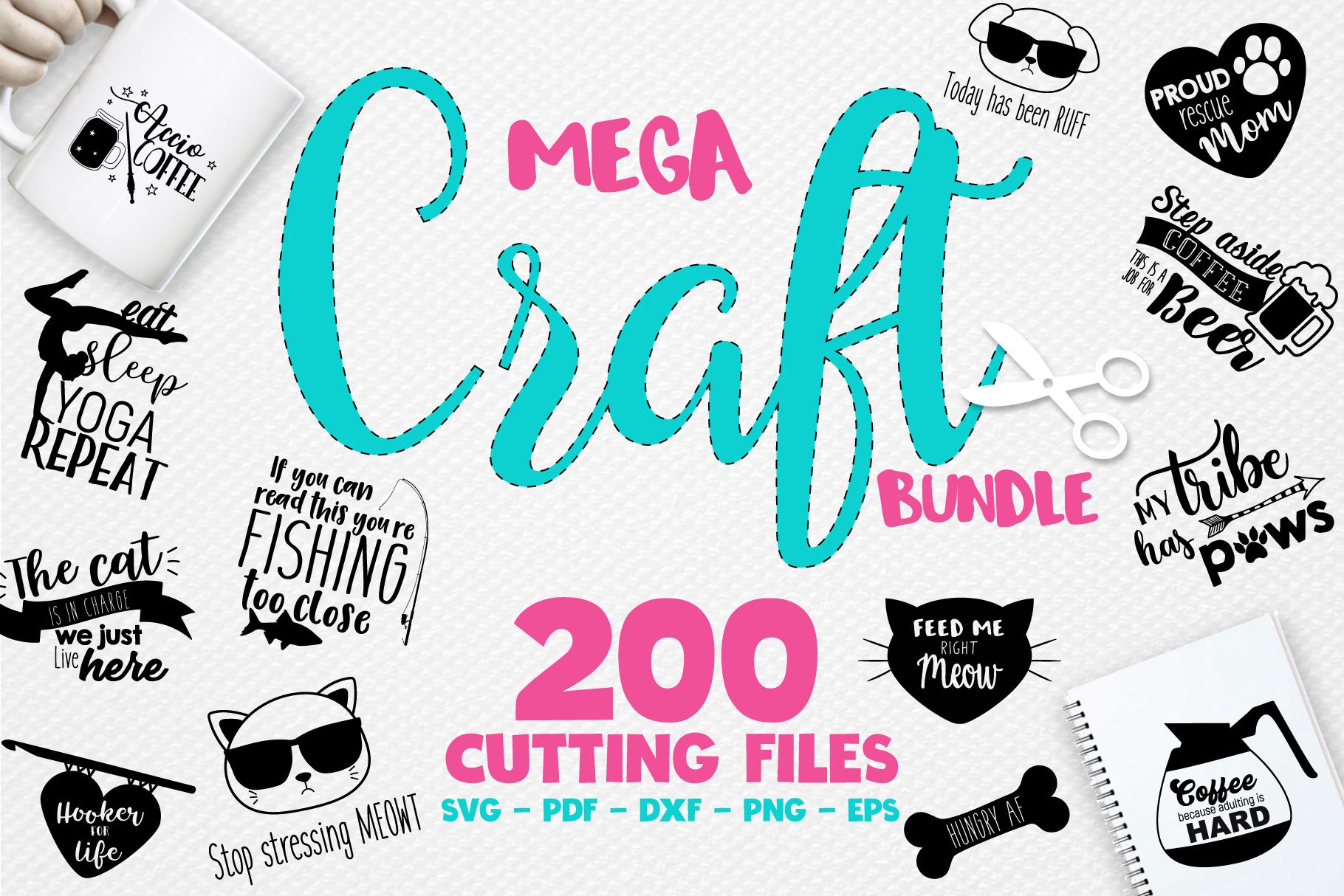 Svg Bundle Illustrations - Sublimation Clipart designs