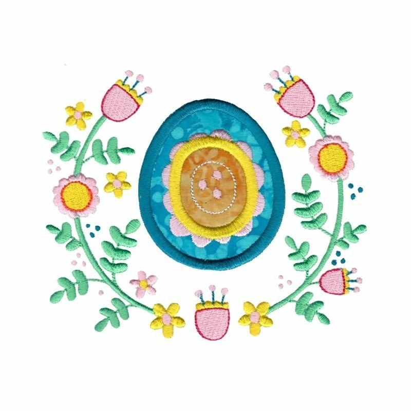 Easter Laurels |Easter Embroidery Designs view 3