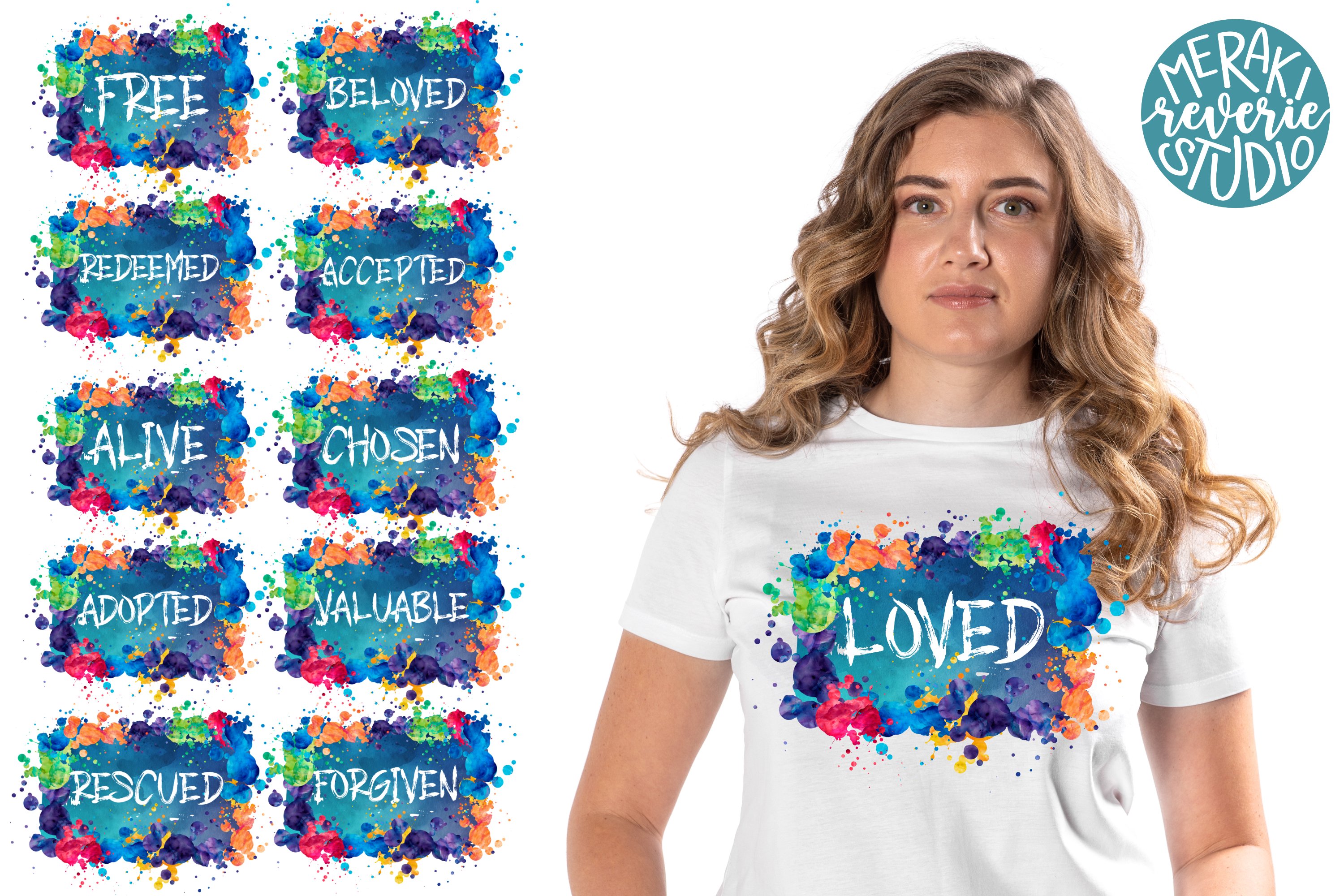 Christian PNG Bundle | Identity in Christ Sublimation Bundle