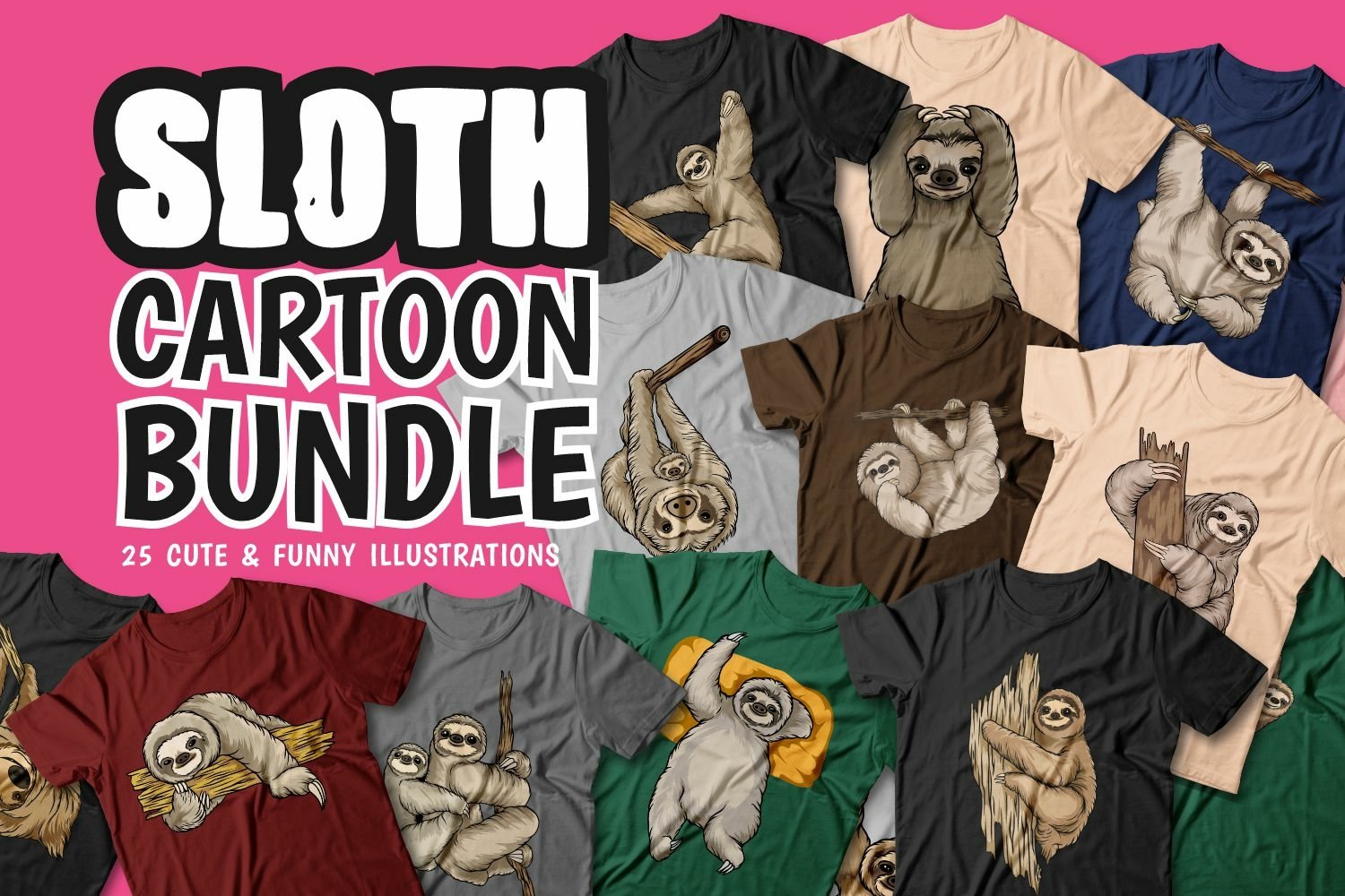 Cartoon Mega Bundle Sublimation Animals Vector pack view 3