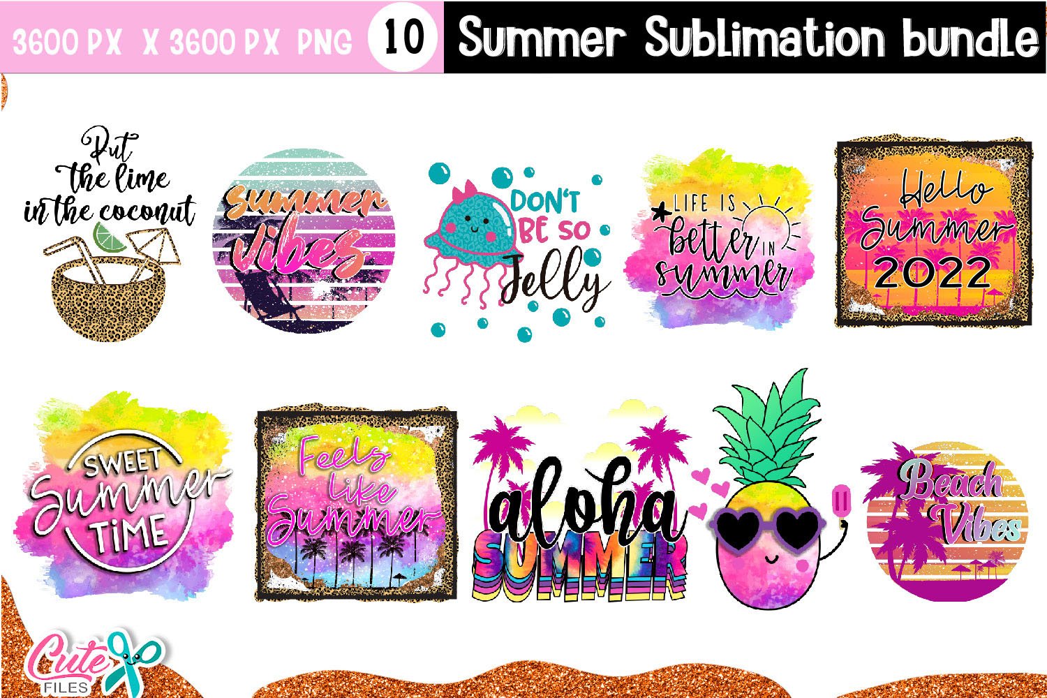 Summer Sublimation Huge Bundle|72 designs view 2