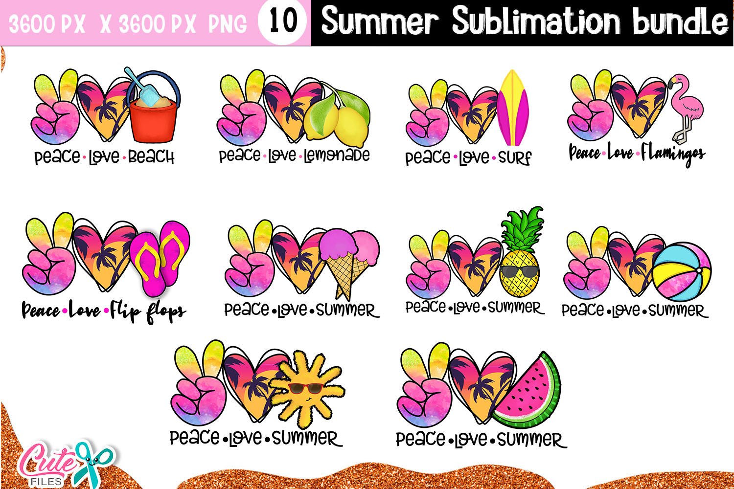 Summer Sublimation Huge Bundle|72 designs view 3