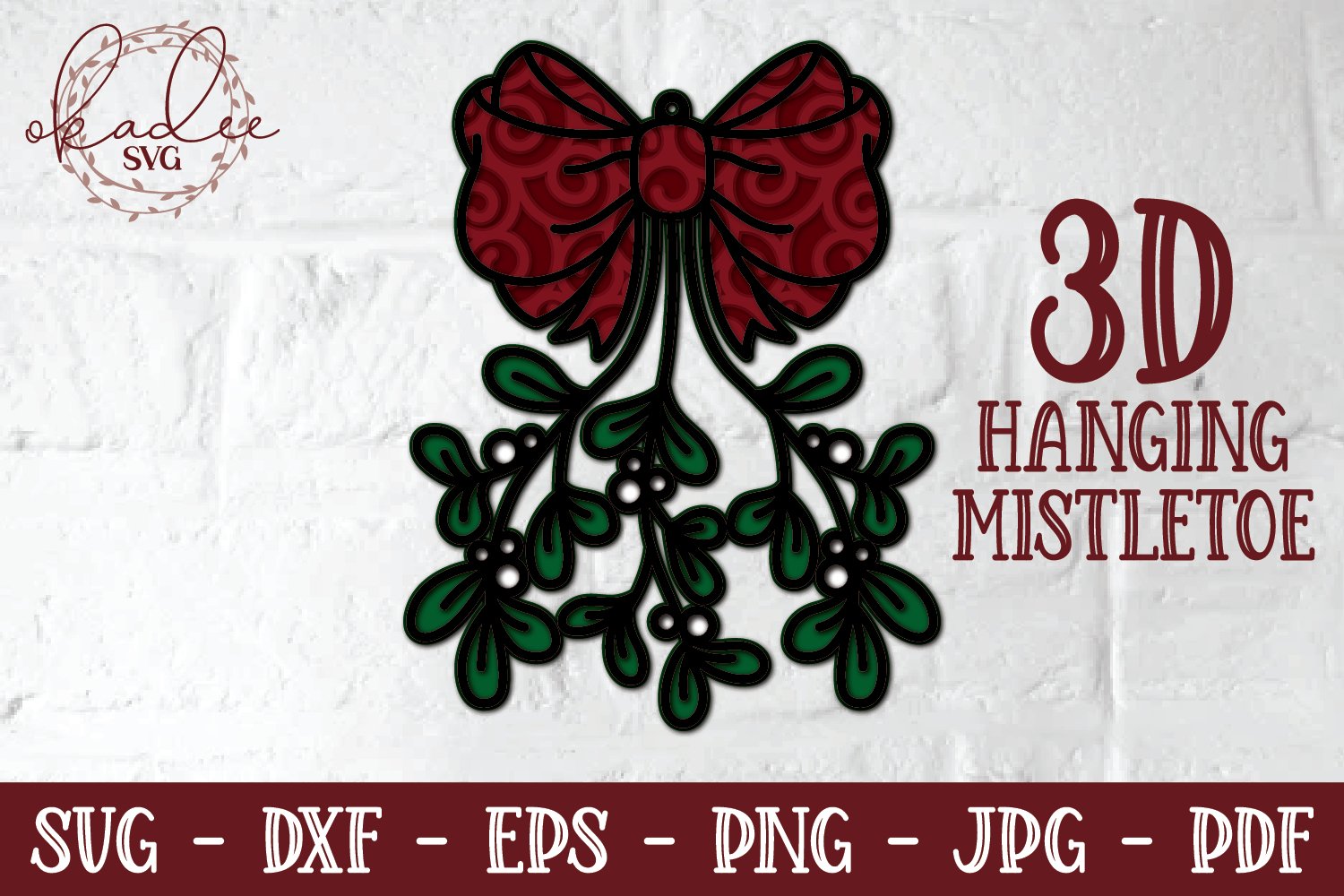 Epic 3D Christmas Bundle, Holiday Papercut Bundle, SVG, DXF view 3