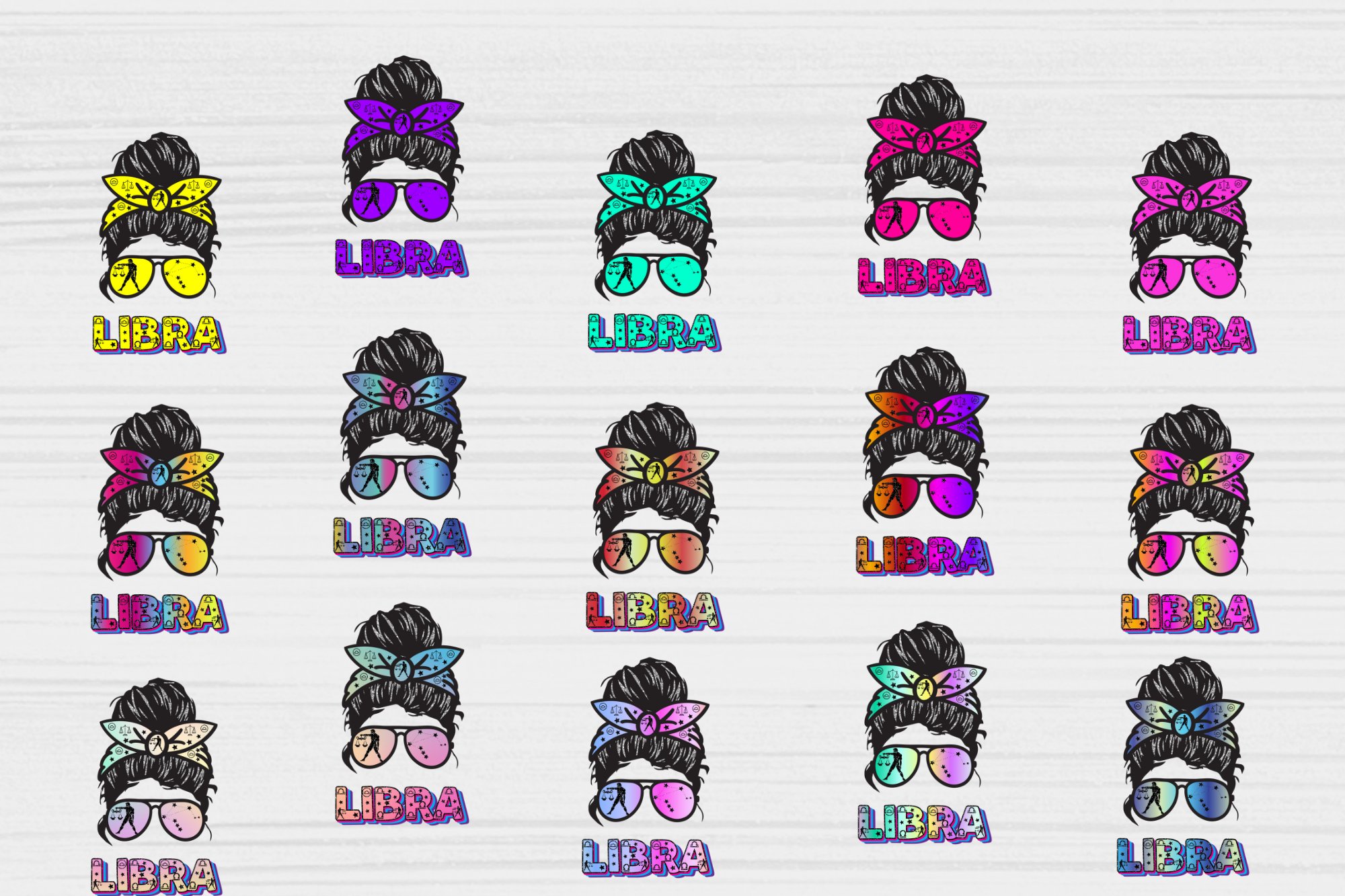 Messy Bun Sublimation Astrology , Messy Bun Star Sign view 3