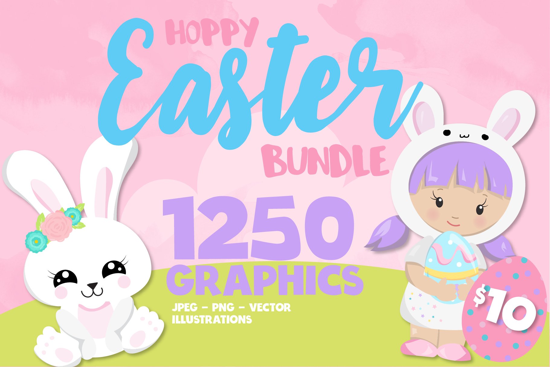 Easter illustrations bundle - Baby Sublimation designs